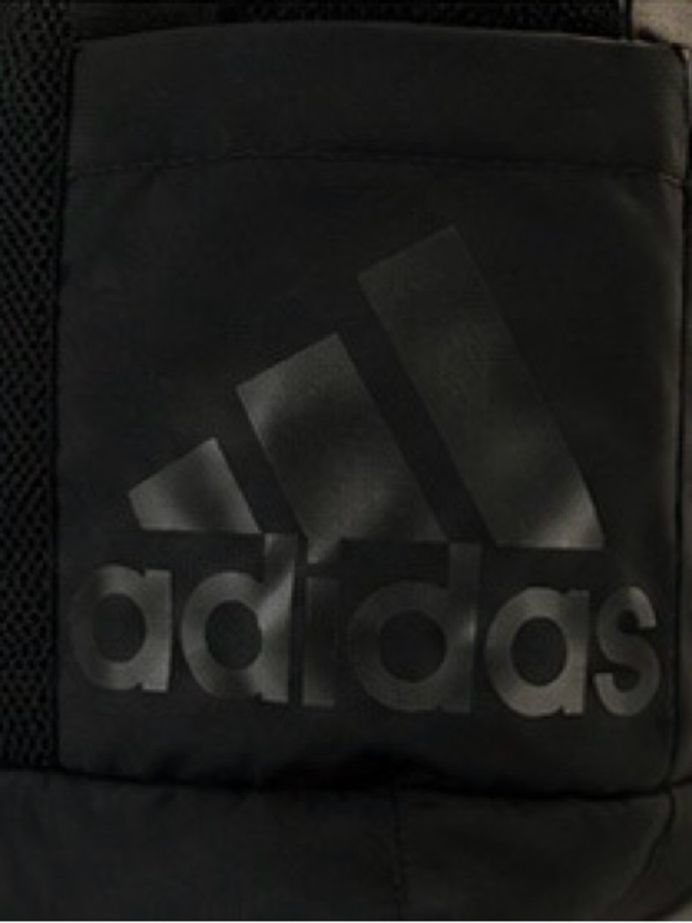 adidas Convertible Tote Crossbody Gym Travel Bag Black Mesh Zip Utility Tote - Picture 8 of 9